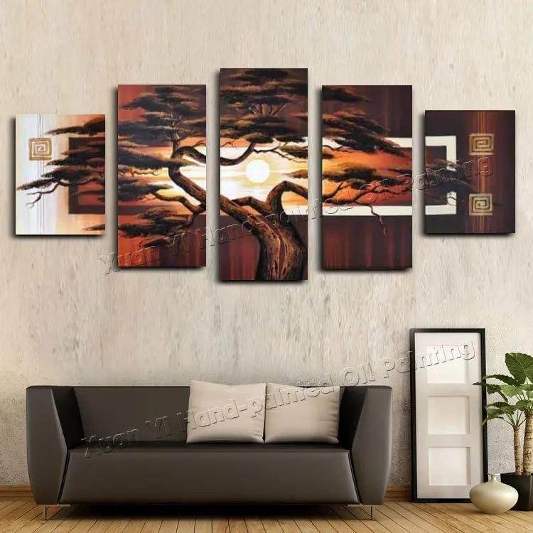 Us 42 41 15 Off Hand Painted Wall Art Tree Sunshine Red Sun Mountain African Decoration Abstract Landscape Oil Painting On Canvas In Us 42 41 15 Off Hand Painted Wall Art Tree Sunshine Red Sun Mountain African Decoration Abstract Landscape Oil Painting On Canvas In