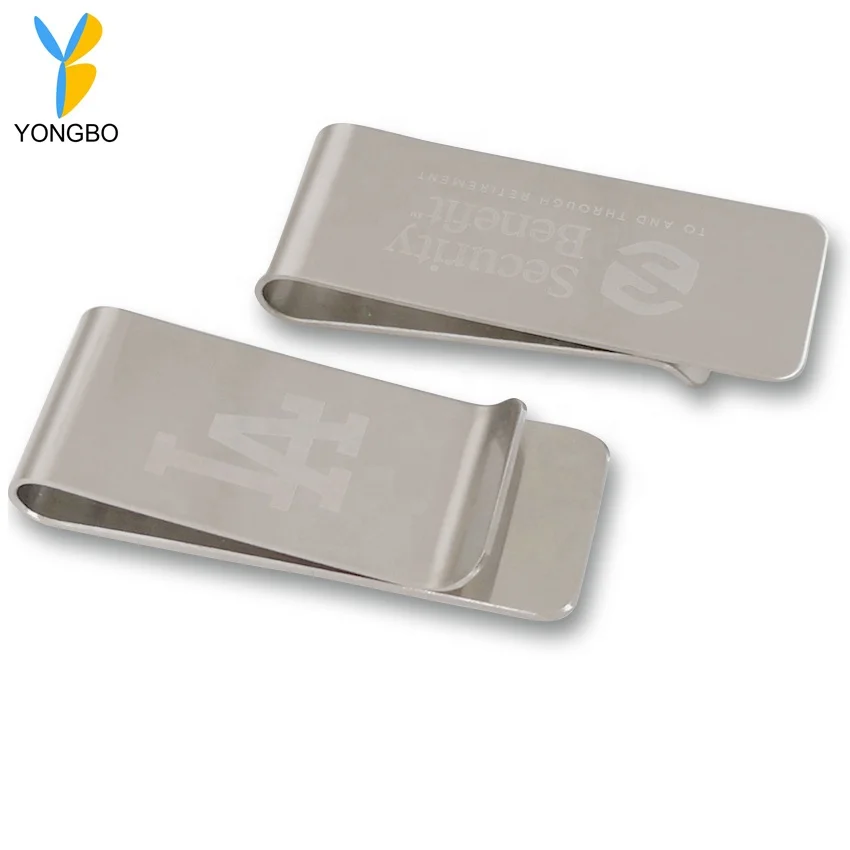 Popular Design  Money Clip Custom Hardware Metal Blank Clip with Black Box