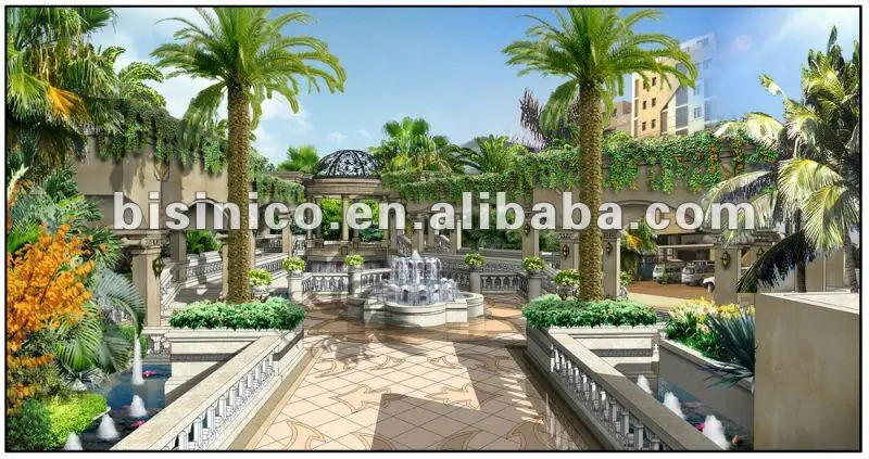 High definition 3D landscape design,3D rendering,3D exterior design