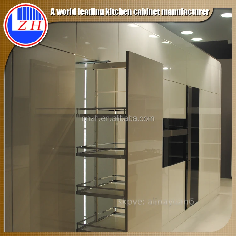 Dubai project modular acrylic kitchen cabinet door for small kitchen