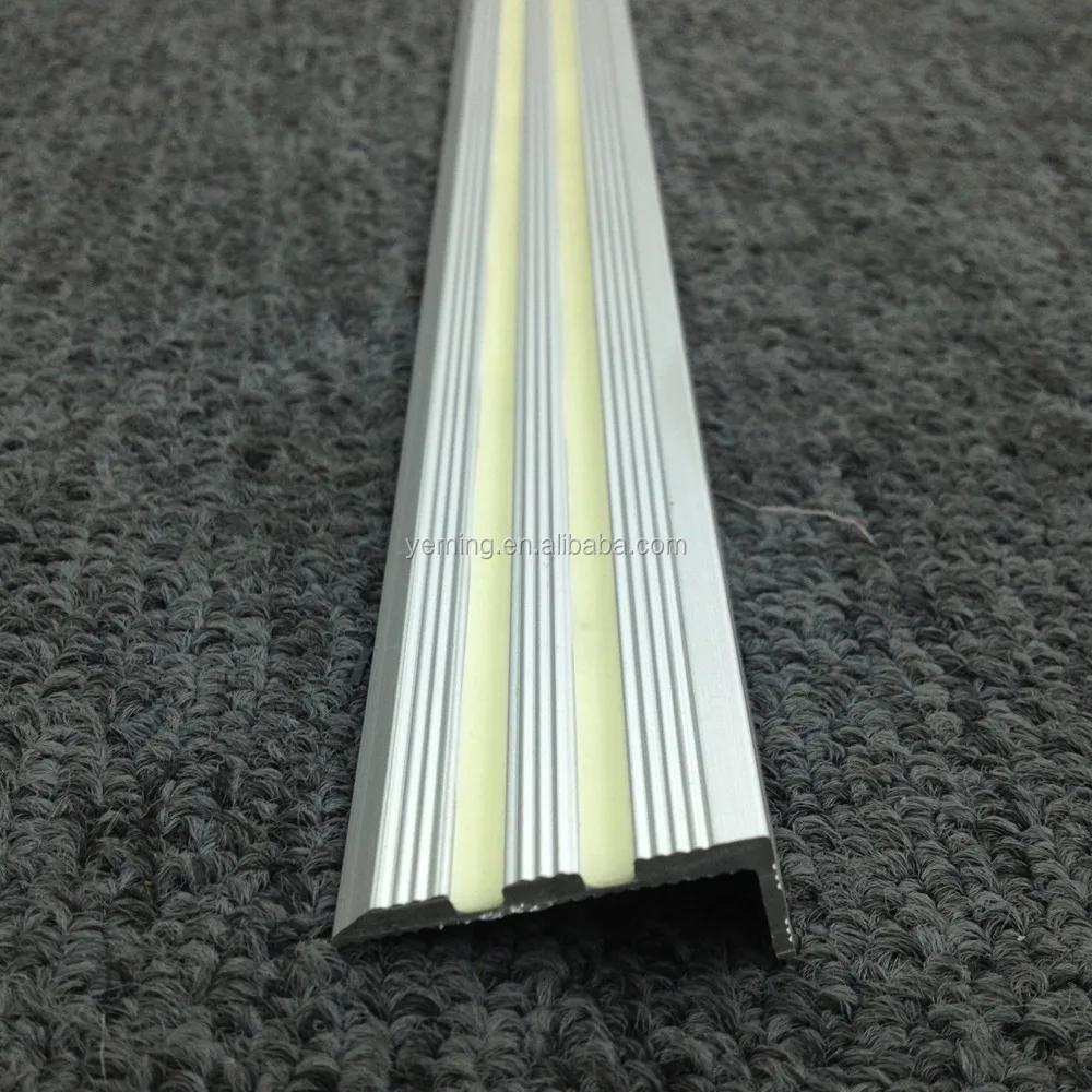 
non slip aluminum photoluminescent stair nosing 