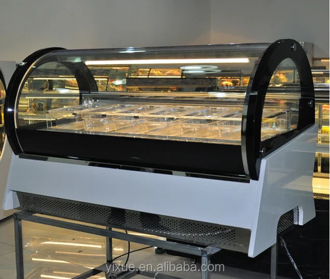 Настольная мини-витрина для мороженого Морозильная витрина с 6 втулками