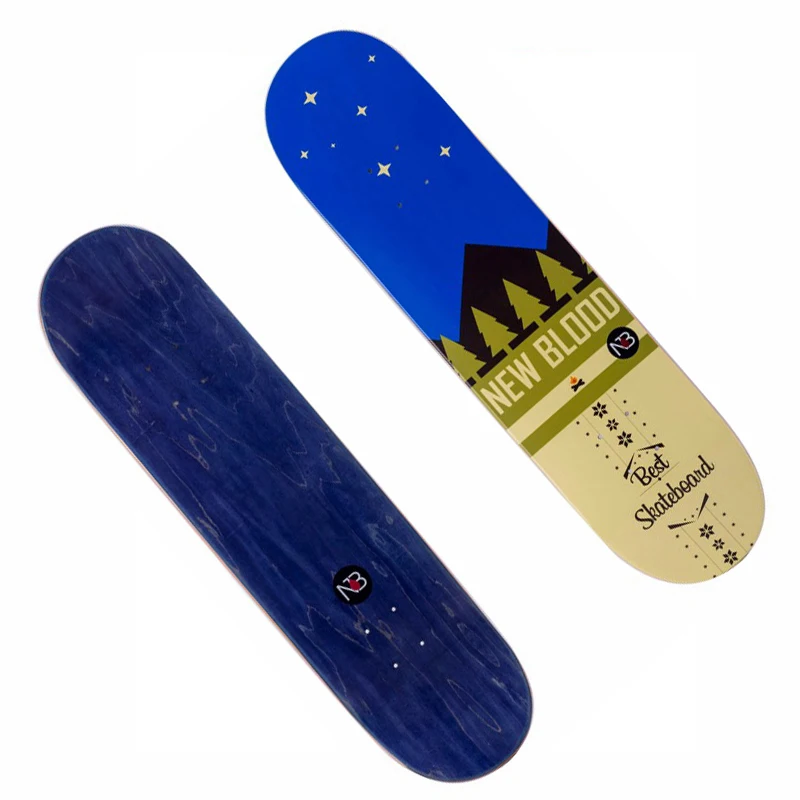 
Canadian maple cold pressing double kicktails skateboard deck Pro High-end Standard Wood Skate Board Decks 