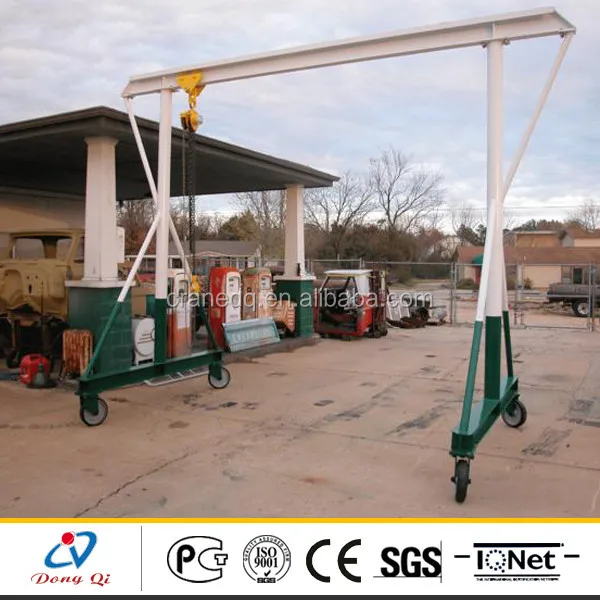3 Ton Simple Structure 4 Wheels Mini Gantry Crane