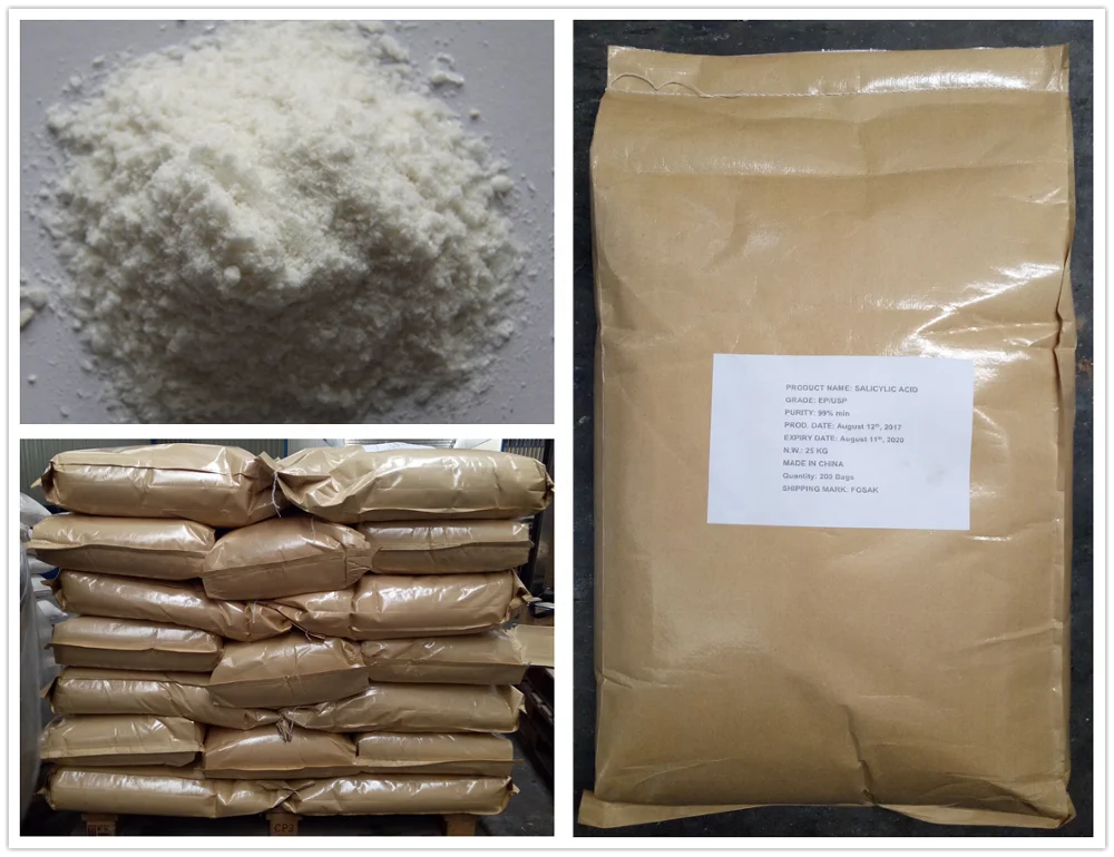 Natural organic acid salicylic acid powder/ salicylic acid price