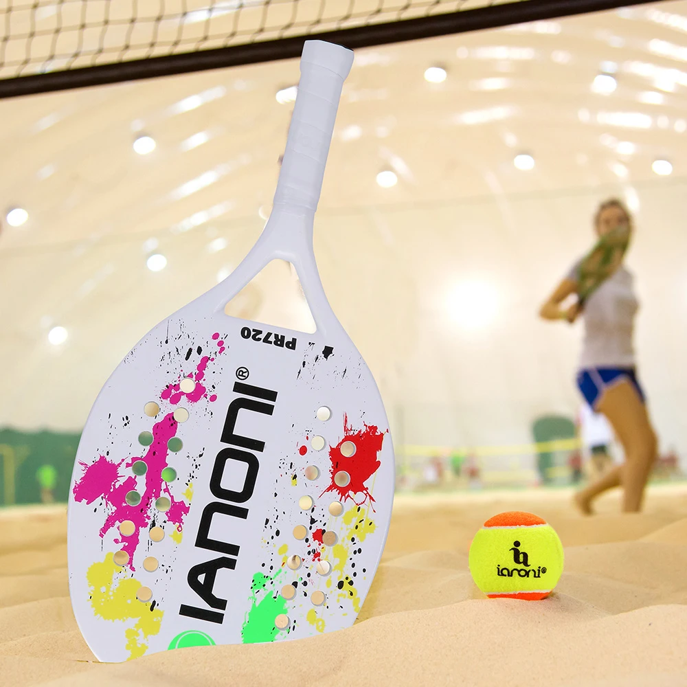 
New design in Wholesale With Full carbon fiber OEM beach tennis racket 