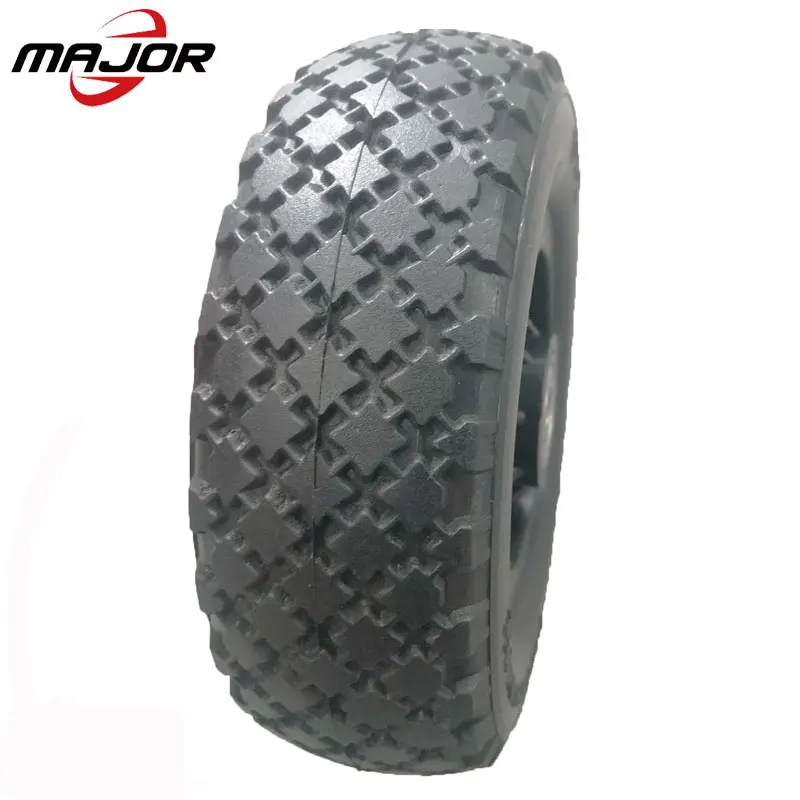 Manufacturers sell 6 inch polyurethane wheel, snack car / wheelchair / site pusher PU foam wheel.