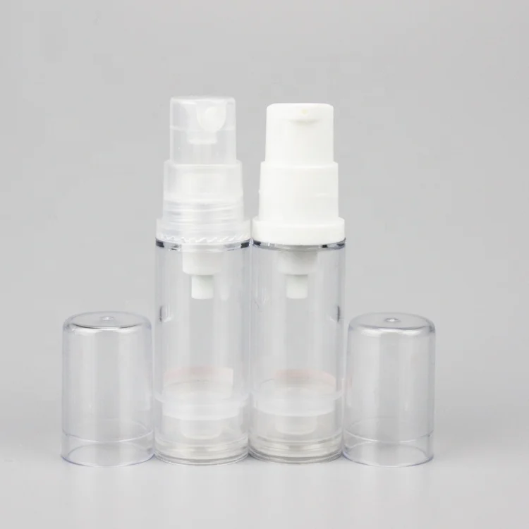 5ml 10ml 12ml 15ml cream slim airless pump bottle acrylic vacuum bottles glass spray screw cap pump black airless bottle