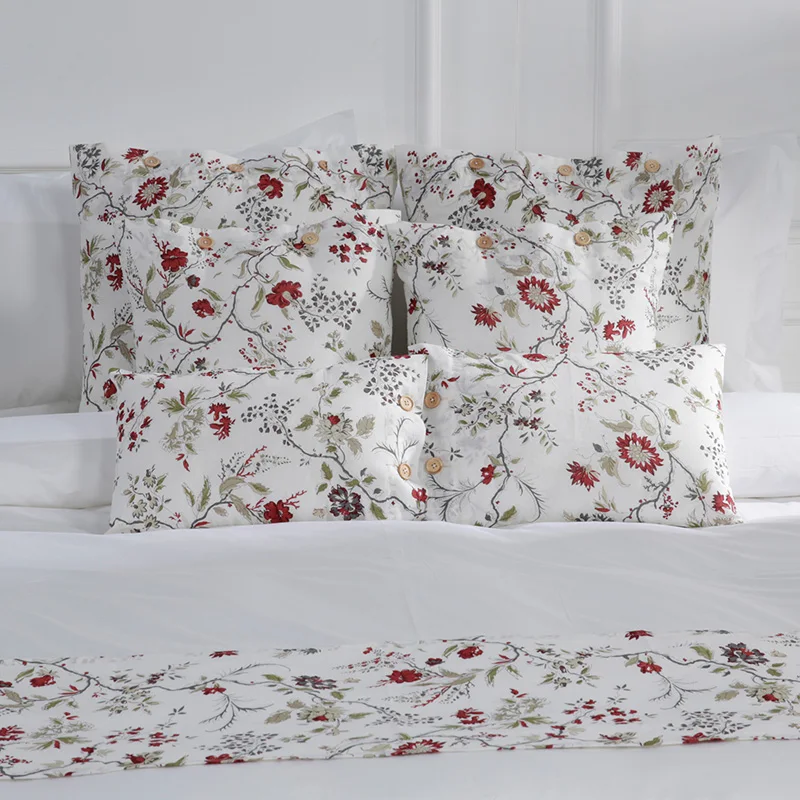 
cotton Yarn Flower Design Karachi Pakistan Bed Sheet  (60773781846)