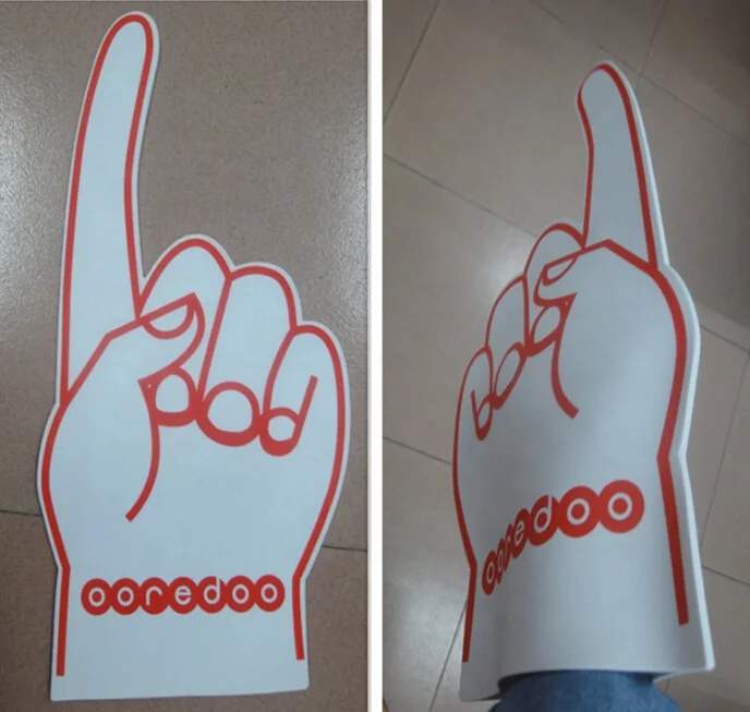 Одобренная перчатка для приветствия EVA, большая ручка из пенопласта с различным дизайном