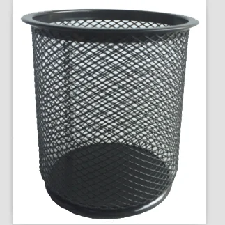 Metal Mesh Purple Round Pen Holder /Pencil Holder/Colorful Pen Pot