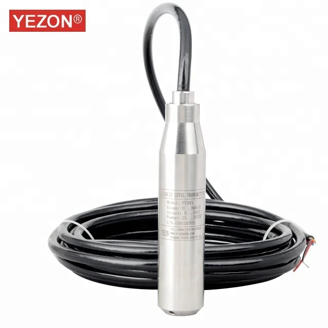 YEZON Input Liquid Level Transmitter for Reservoir Water Tower Water Level Sensor Industrial Water Level Meter