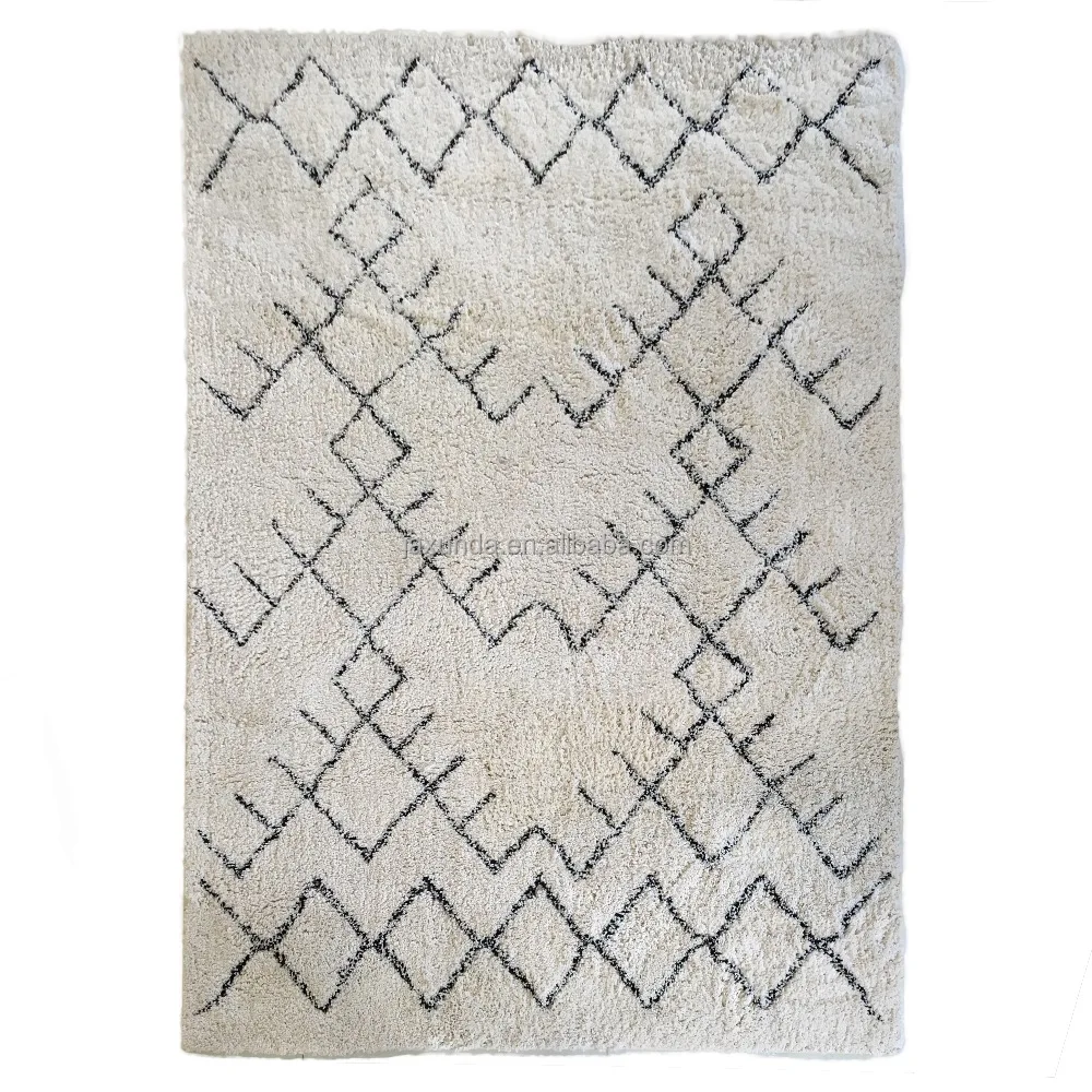Hot sale new design area room decor microfiber moroccan carpet vintage