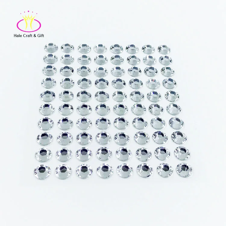 Crazy Selling Adhesive Bling Peel Off Green Acrylic Crystals Beads Rhinestone Sticker Sheets