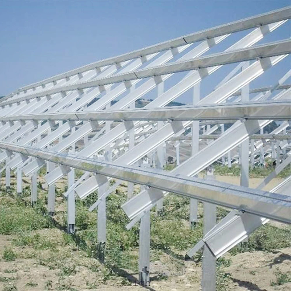 Galvanized Steel Rotate solar panel ground pole mounting holders Solar Panel Support Mounting Structure 45
