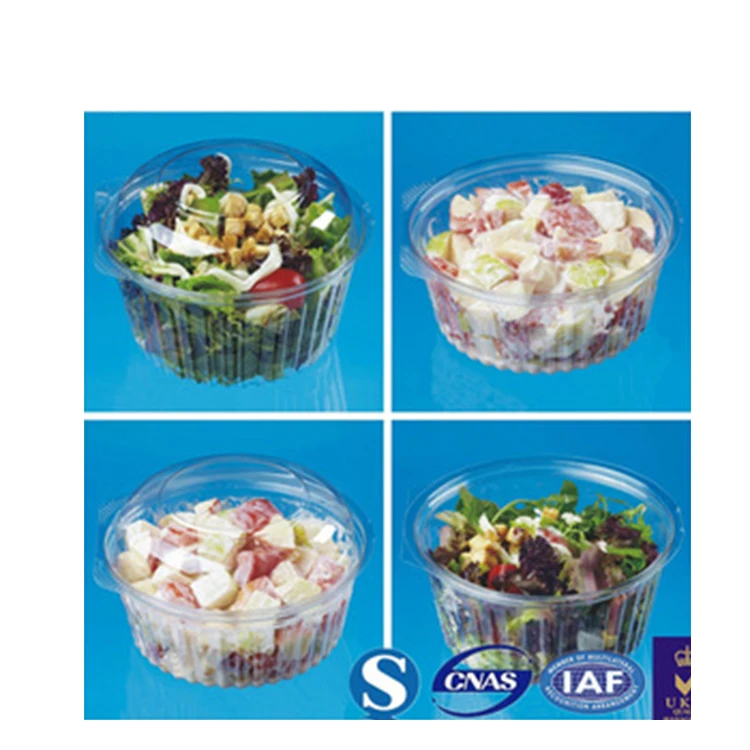 
Hot Sale Clamshell Disposable Plastic Fruit Salad Tray Packaging Disposable Plastic Fruit Salad Packaging 