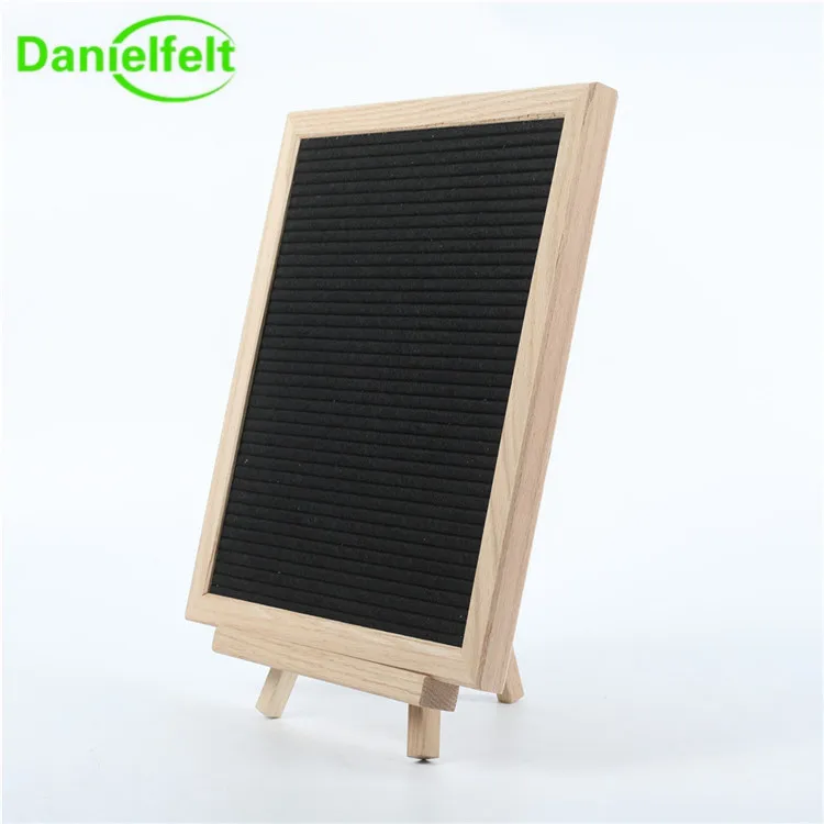 
Oak Frame Felt Letter Board Plastic Letters Black White Gold Pink 