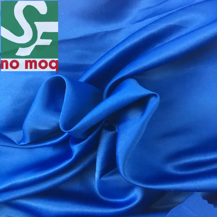 Polyester Stretch Silk Fabric Thick Print Lot Black White Duchess Dull Malaysia Printer Printed Satin