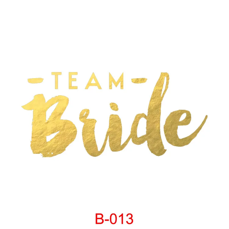 Wedding Bride Decorate Sticker Tattoo Temporary Waterproof Gold Tattoo Sticker