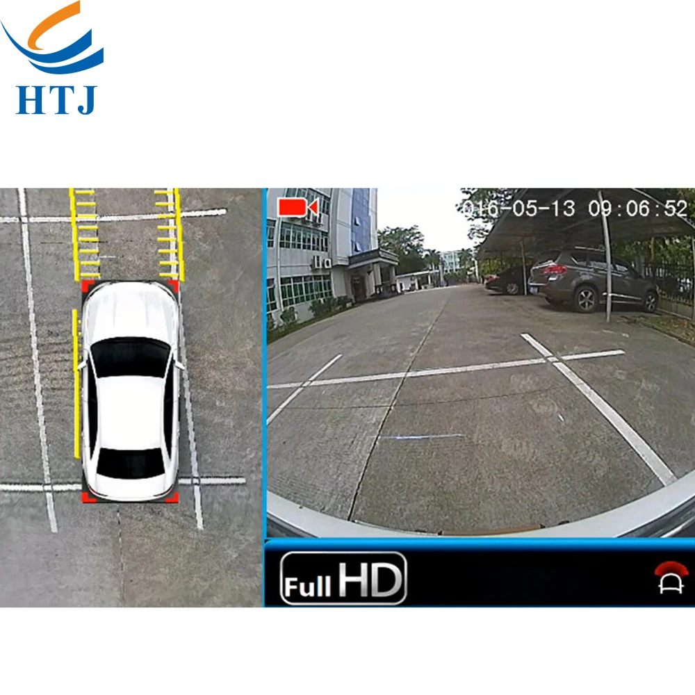 4 каналов мониторинга 360 градусов Surround View камеры системы