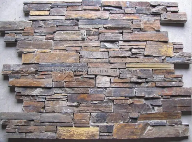 
classical cheap rusty slate stone wall cladding and wall panel WP-N20 