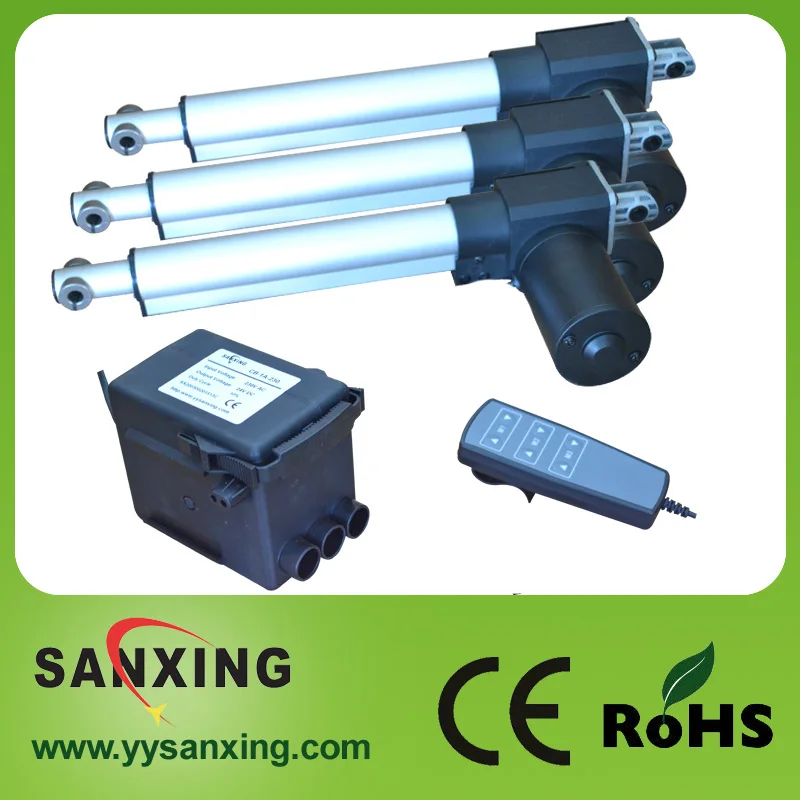  Одно управление три линейных привода с шестью кнопками