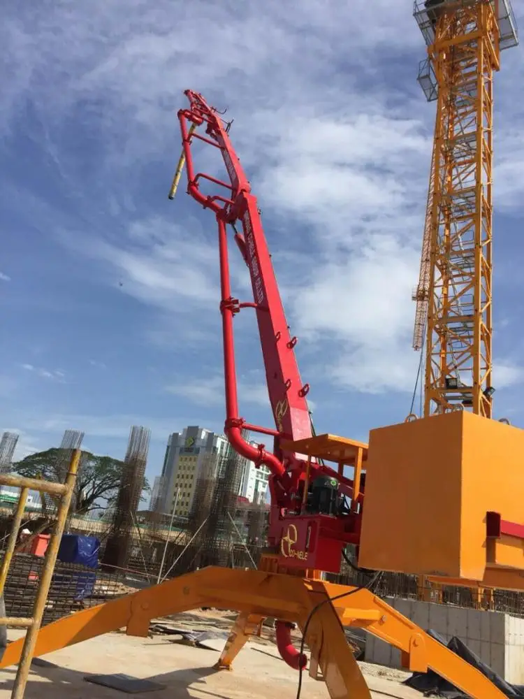 
17m Spider wheel concrete placing boom 