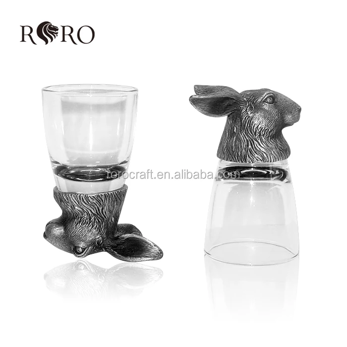 RORO 2 # обезьянка уникальная Оловянная металлическая поделка кабан элетент носорог песочные часы волк красная лиса сова кролик голова