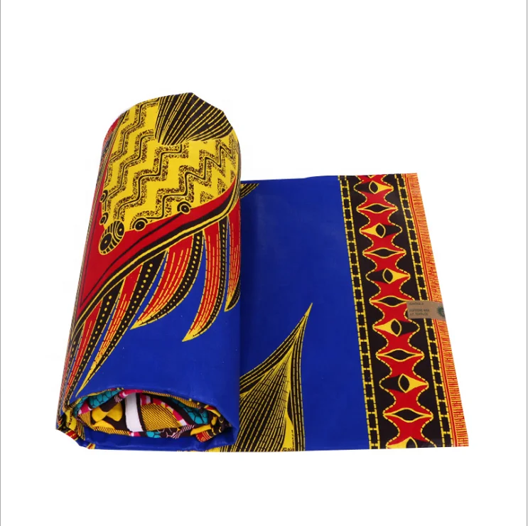 
Royal blue color African Wax Fabric with spot supplies 