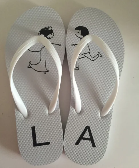 wholesale slipper for wedding,cheap beach white wedding guest favors flip flops woman