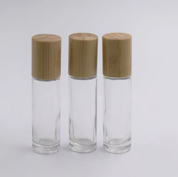 Glass Cosmetic Packaging 4ml 6ml 10 ml 15ML perfume oil roll on glass bottle with roller ball
