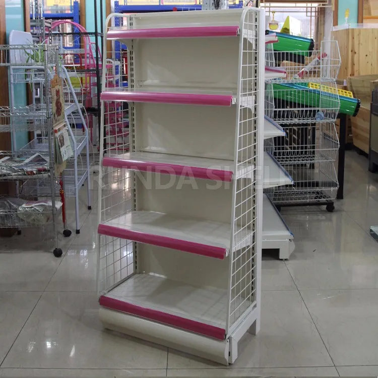 RD Racks Light Duty 50*30*1.2mm Double-Sided 25-30kg Metal Stone Shelf Stationery Display Pen Stand Pet Clothes Rack Store