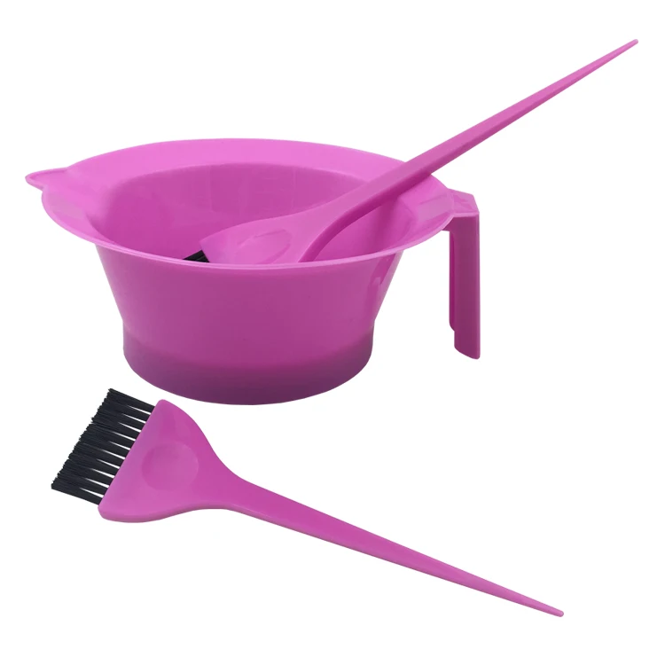 A Clearance Sale Hot Pink Salon Dyeing Hair Coloring Brush and Bowl