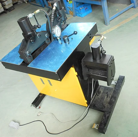 DHY-200 hydraulic busbar bending cutting and hole punching machine, three in one hydraulic busbar processing processor DHY-150