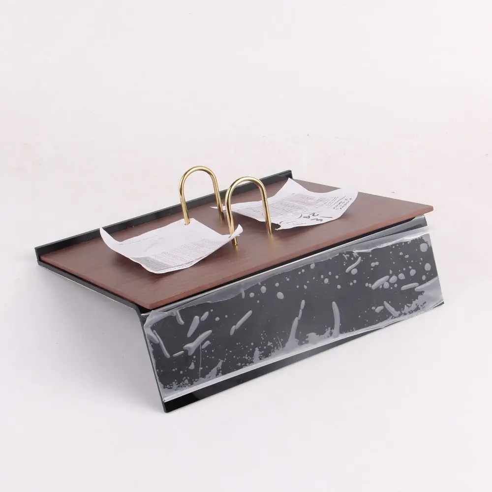 
Solid Wood Desk Calendar golden logo with metal hook For Arabic Decor 