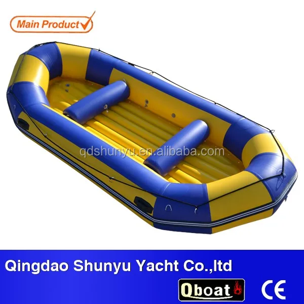 Оптовая продажа, надувной белый водный речной плот для приключений