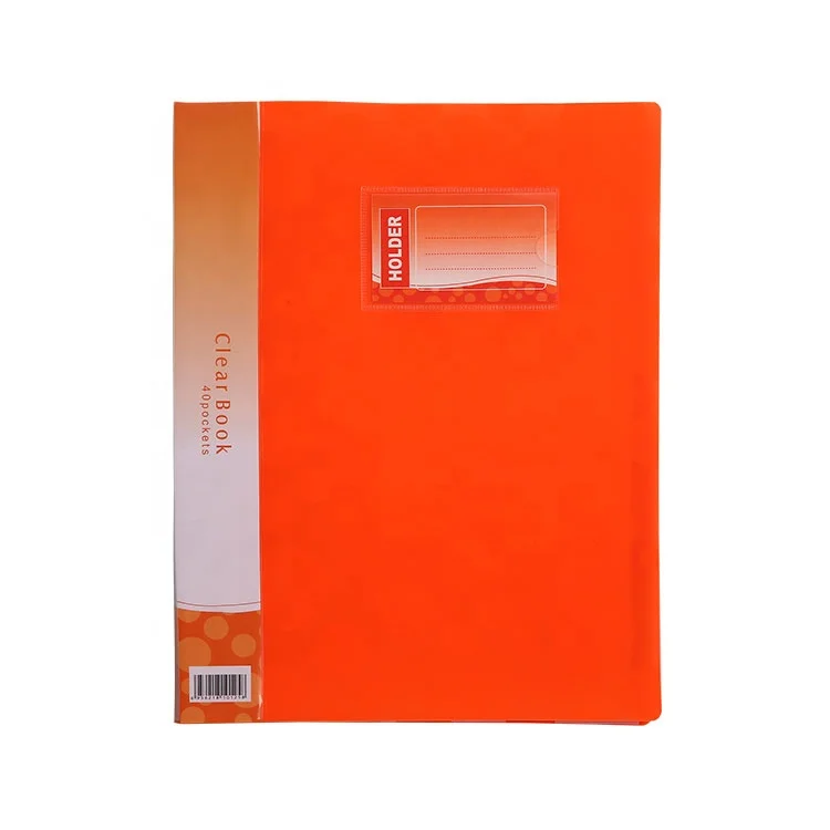 A4 NEON Display Book with Spine Label Pocket