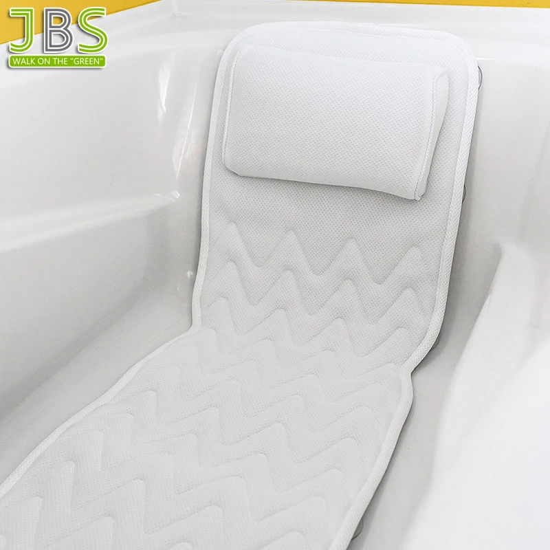 3D Quilted With Air Core Spa Bathtub Cushion For Full Body Comfort