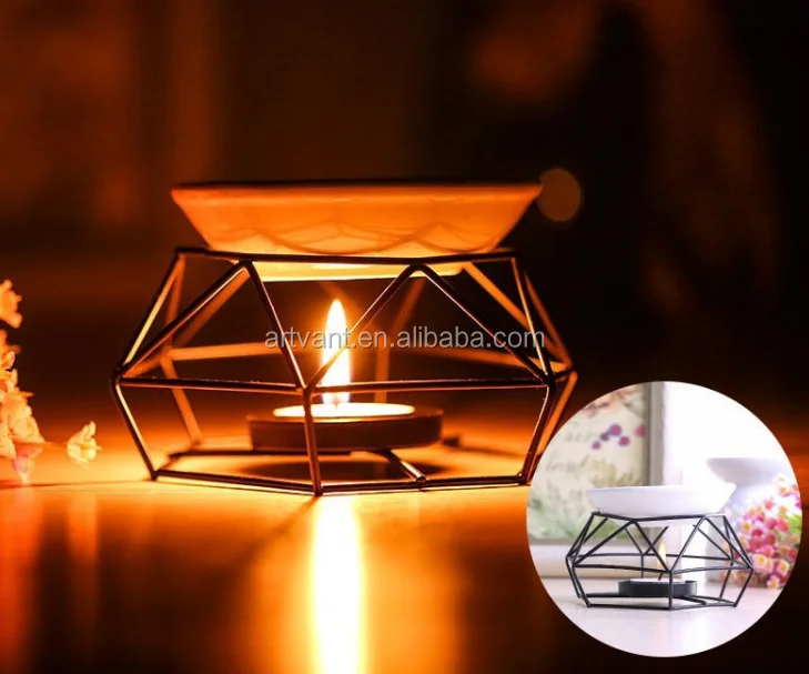 Керамическая горелка для ароматерапии, Домашний Органайзер для эфирных масел, железная декоративная горелка для мебели