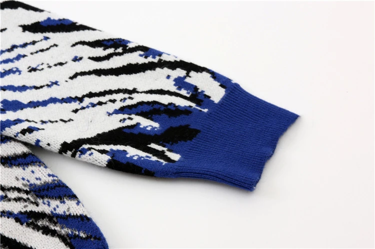 Осенне-зимняя трикотажная одежда, Мужской Жаккардовый хлопковый пуловер, вязаный свитер, мужской свитер со звездами на заказ