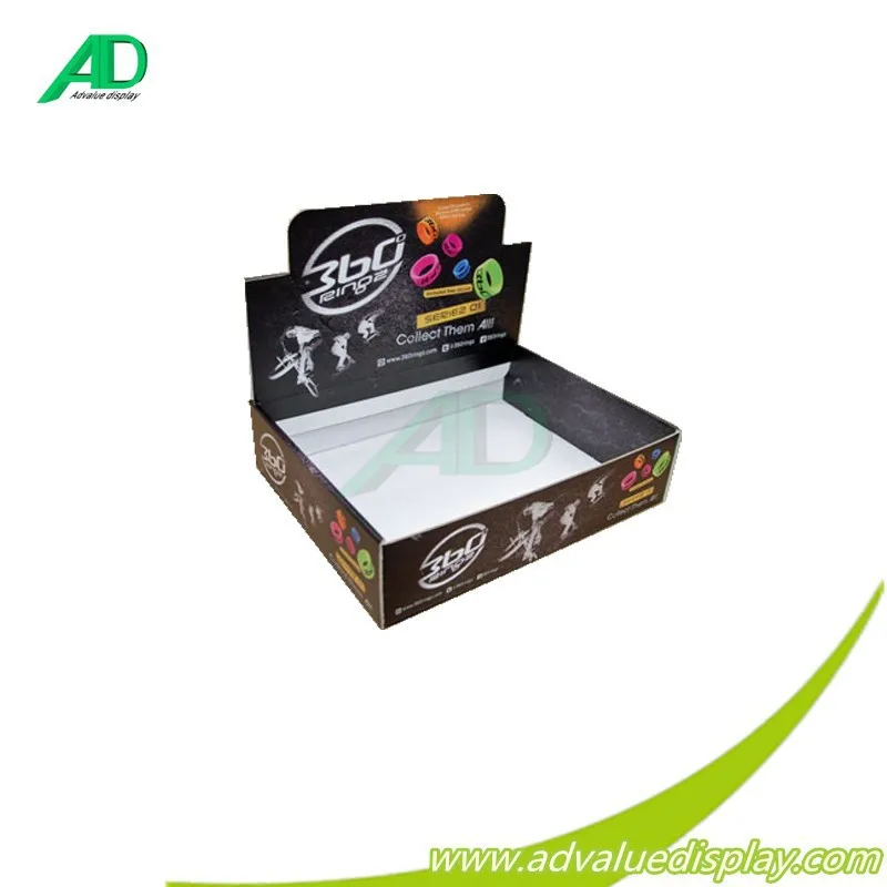 Cardboard counter display for CD/DVD show showcase box for music DVD CD sales