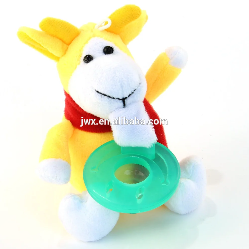 
Animals Baby Pacifier Funny Pacifier Holder Stuffed Plush Animal Pacifier 