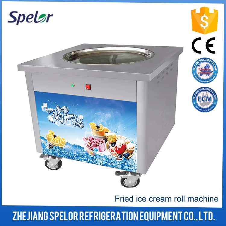 Свободно Плоской Сковороде Обжарить Машина Мороженого