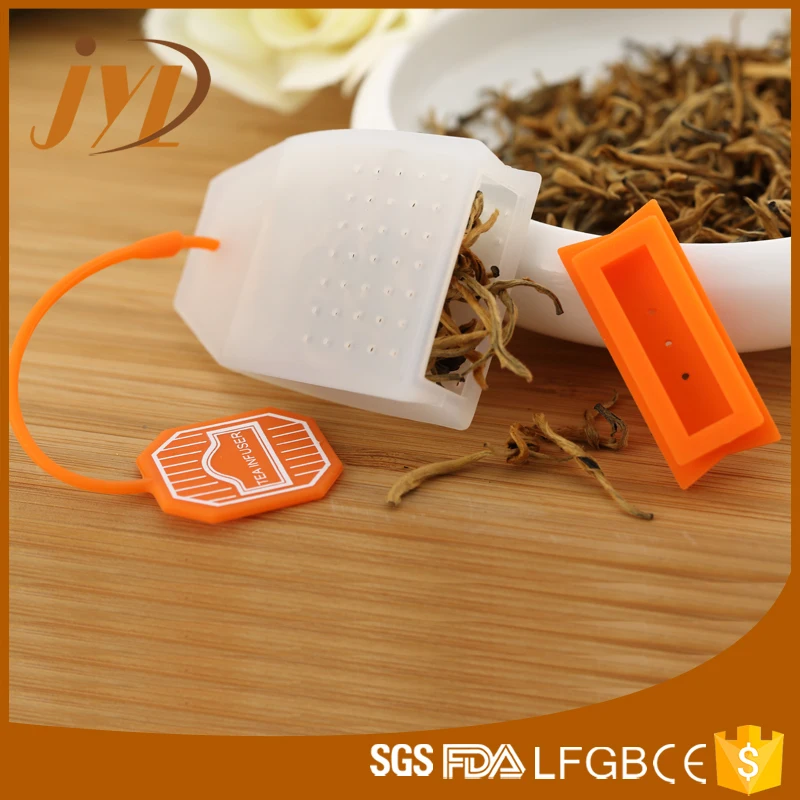 Лидер продаж 100%, многоразовый силиконовый травяной ситечко без БФА для пищевых продуктов, пакетики для чая с листьями, инфузор