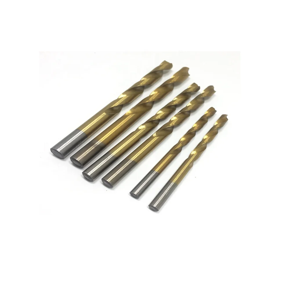 
HSS Titanium Color HSS High Speed Steel Drill Bits 