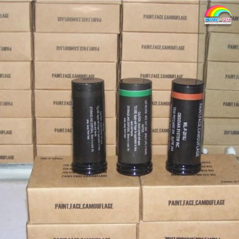 Custom LOGO Concise Hunting outdoor war army CS camo face painting camouflage face paint