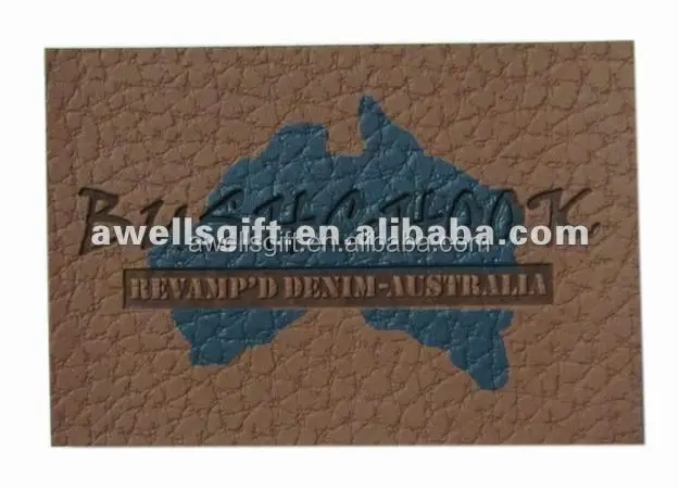 Factory Selling 3D Silicone Leather Patches Clothing Designer logo Clothing Leather Label Customization
