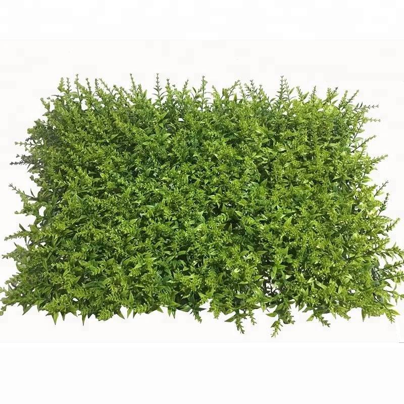 2022 fashion design Flowerking Plastic Green Wall Plant Wall / Plastic Green Grass Artificial Boxwood Hedge Wall