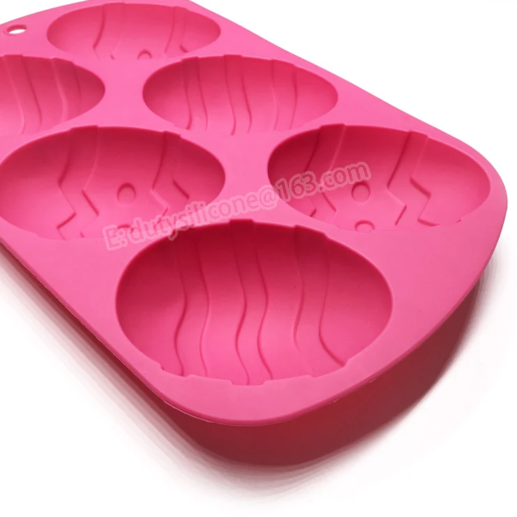 custom logo 3d oval egg shape silicon soap making moulds for handmade