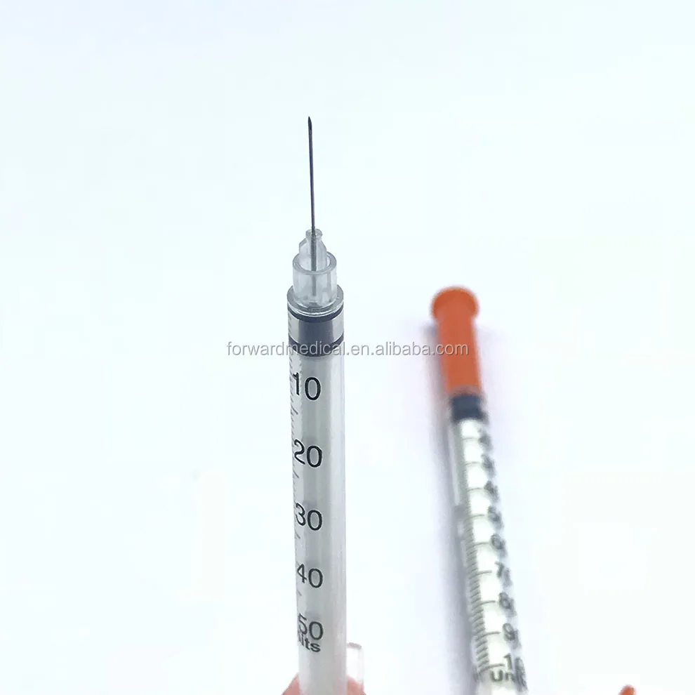 
disposable Insulin syringes for sale with 0.1ml 0.3ml 0.5ml 
